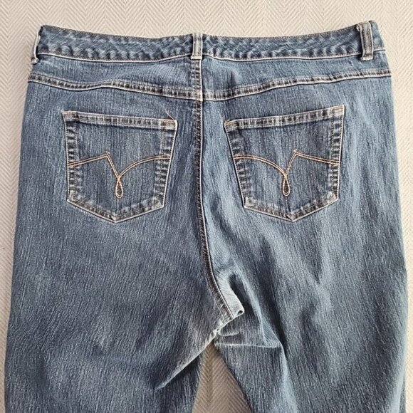 Just My Size Women's 18W (W36xL28) Blue Bootcut Stretch Jeans Style# JM3959 - Picture 16 of 16